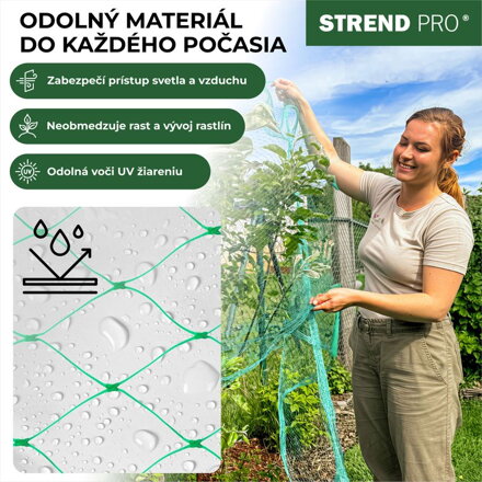 Sieť Strend Pro, 2x20 m, oko 18 mm, proti vtákom, PE