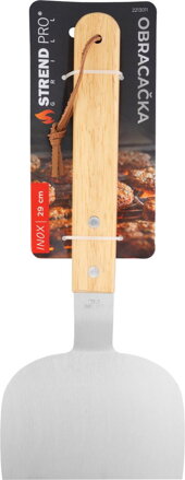 Obracač Strend Pro Grill, na grilovanie, drevena rúčka, 29 cm