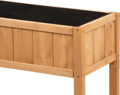 Záhon Strend Pro Garden, 89x33x76 cm, so spodnou policou, drevo, vyvýšený, s nohami