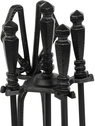 Sada kutac Homefire FT24B, 4 dielna, čierna, 60 cm