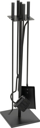 Sada kutac Homefire FT075BA, 4 dielna, čierna, 81 cm