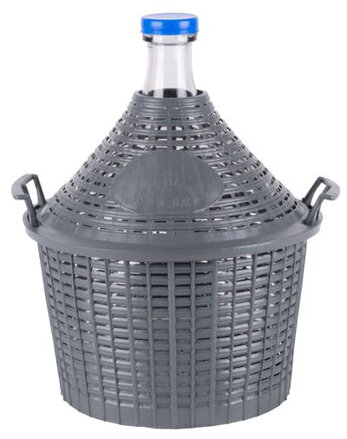 Demizon Cada Inco 10 lit, sklo/plast, 400x340/245 mm