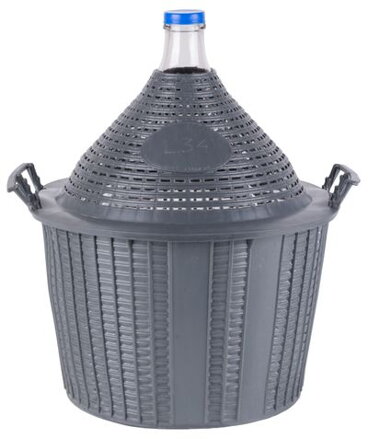 Demizon Cada Inco 34 lit, sklo/plast, 570x460/355 mm