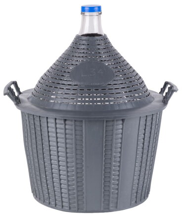 Demizon Cada Inco 34 lit, sklo/plast, 570x460/355 mm