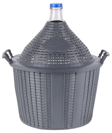 Demizon Cada Inco 34 lit, sklo/plast, 570x460/355 mm