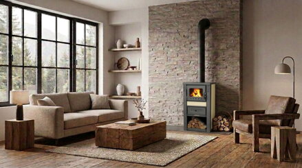 Kachle Nova Ceramic, 7,5 kW, 120 mm, béžová