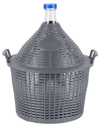 Demizon Cada Inco 20 lit, sklo/plast, 485x390/305 mm