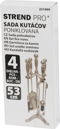 Sada kutac Homefire FT53S, 4 dielna, poniklovaná, 53 cm Sada kutac Homefire FT53S, 4 dielna, poniklovaná, 53 cm