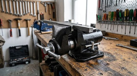 Zverák Strend Pro, 150 mm, dielenský, otočný