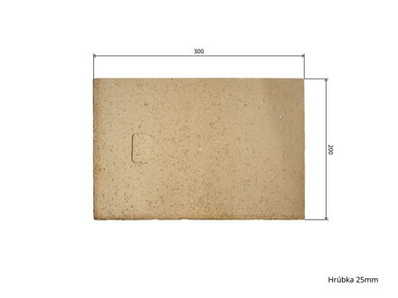 Šamot 30 x 20 x 2,5