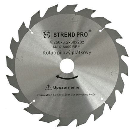 Kotuc SuperSaw NW 250x3,2x30 z20, pílový, s plátkami