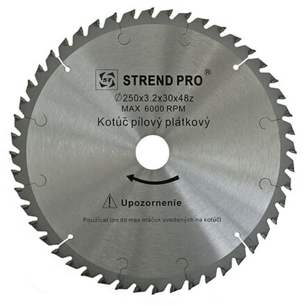 Kotuc SuperSaw NWS 250x3,2x30 z72, pílový, s plátkami