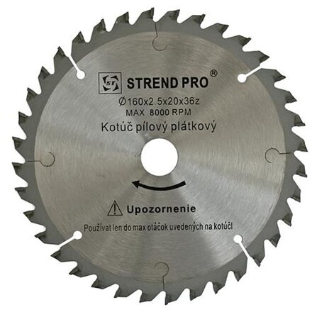 Kotuc SuperSaw NWC 160x2,5x20 z36, pílový, s plátkami