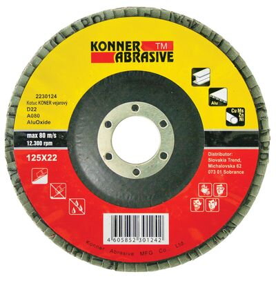 Kotuc KONER D22 115x22 mm, A060, AluOxide, vejarový