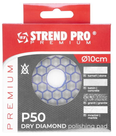 Podložka Strend Pro PREMIUM DP514, 100 mm, G050, diamantová, brúsna, leštiaca