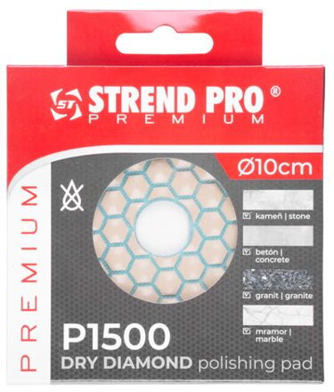 Podložka Strend Pro PREMIUM DP514, 100 mm, G1500, diamantová, brúsna, leštiaca