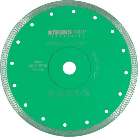 Kotuc Strend Pro Industrial 230x22.2x1.8 mm, diamantový rezný, ultra tenký