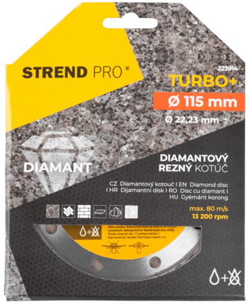 Kotuc Strend Pro 521C, 115 mm, Diamant, Turbo +