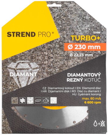 Kotuc Strend Pro 521C, 230 mm, Diamant, Turbo +