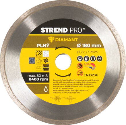 Kotuc Strend Pro 521B, 180 mm, Diamant, Plný