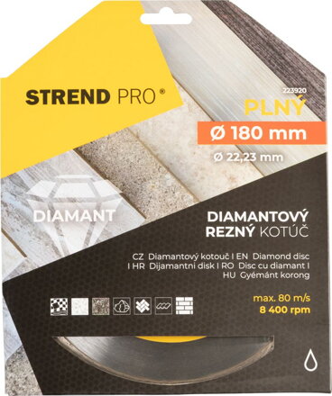 Kotuc Strend Pro 521B, 180 mm, Diamant, Plný