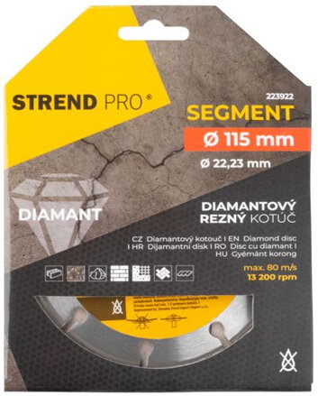 Kotuc Strend Pro 521A, 115 mm, Diamant, Segment