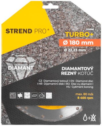 Kotuc Strend Pro 521C, 180 mm, Diamant, Turbo +