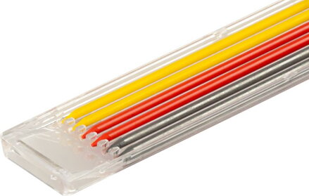 Tuha Strend Pro Premium, náhradná, pre tesársku ceruzku, značkovacia, 6 ks, mix farieb, 120 mm