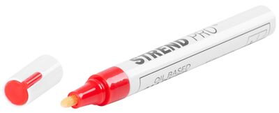 Značkovač Strend Pro Permanent, ALU, 1ks, červený