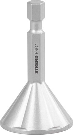 Fréza Strend Pro, 6-20 mm, 1/4", 25,5x50,4 mm, fazetová, na zrážanie hrán skrutiek, odhrotovač Fréza Strend Pro, 6-20 mm, 1/4", 25,5x50,4 mm, fazetová, na zrážanie hrán skrutiek, odhrotovač