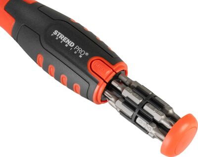 Skrutkovač Strend Pro Premium, sada, s 12 bitmi, torx + ploché + Philips