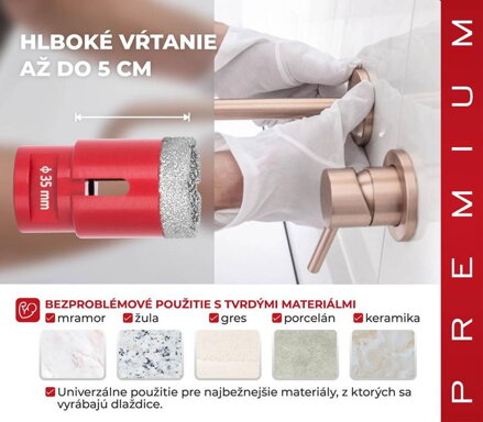 Vyrezavac STREND PRO DCB11, 35 mm, M14, diamant