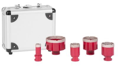 Sada vyrezavac STREND PRO DCB11S, 20-35-45-55-72 mm, diamant