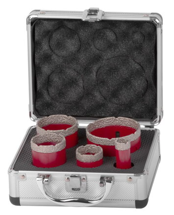 Sada vyrezavac STREND PRO DCB11S, 20-35-45-55-72 mm, diamant