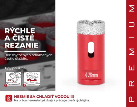 Vyrezavac STREND PRO DCB11, 28 mm, M14, diamant