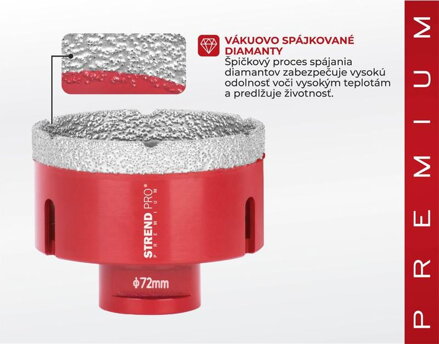 Vyrezavac STREND PRO DCB11, 72 mm, M14, diamant