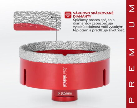 Vyrezavac STREND PRO Premium DCB11, 105 mm, M14, diamant, profesional