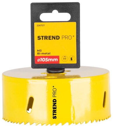 Vyrezávač Strend Pro BHS44, 105 mm, M3 Bi-metal, korunka do kovu, pílový