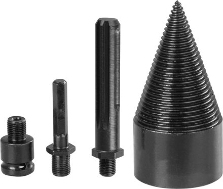 Tŕň Strend Pro, štiepací klin, kužeľ, 60 mm, 3x adaptér, na drevo Tŕň Strend Pro, štiepací klin, kužeľ, 60 mm, 3x adaptér, na drevo