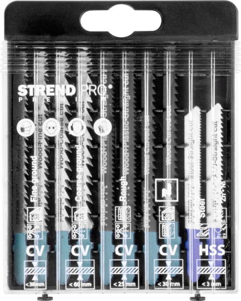 List do priamočiarej píly Strend Pro, mix, 10 ks