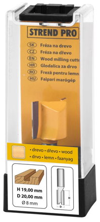 Freza do dreva Strend Pro YC0202, D08 H19 S08 mm