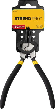 Klieste Strend Pro P0182D 180 mm, na poistné krúžky, ohnuté