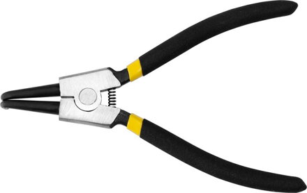 Klieste Strend Pro P0182D 180 mm, na poistné krúžky, ohnuté