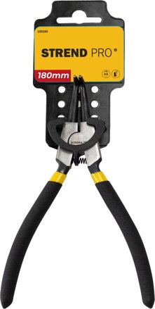 Klieste Strend Pro P0182D 180 mm, na poistné krúžky, ohnuté