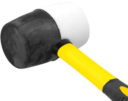 Kladivo Strend Pro HM231 450 g, gumové, BlackWhiteHead, kov/TPR