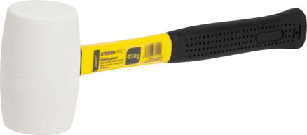Kladivo Strend Pro HM212 450 g, gumové, WhiteHead, kov/TPR