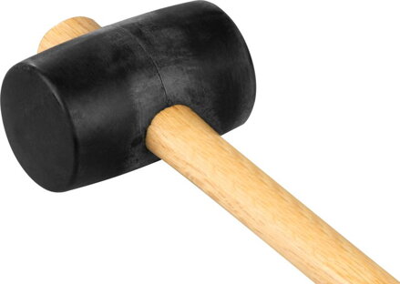Kladivo Strend Pro 340 g, gumené, Blackhead, drevená rúčka