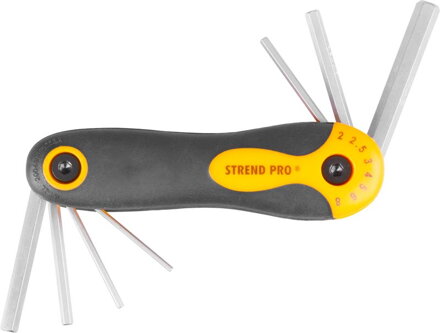 Sada kľúčov Strend Pro HK0203, 7 dielna, Hex, sklápacia, zástrčná