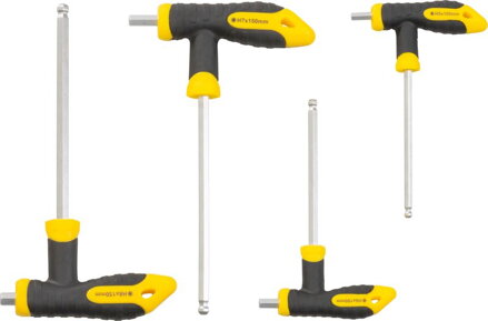 Sada skrutkovac YF70019, 10 dielna, Hex, držiak T, Cr-V