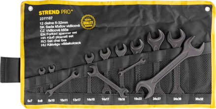 Sada kľúčov Strend Pro HR34184 vidlicové, 12 dielna, DIN895, 6-32 mm Sada kľúčov Strend Pro HR34184 vidlicové, 12 dielna, DIN895, 6-32 mm